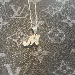 Diamond Necklace, Letter M